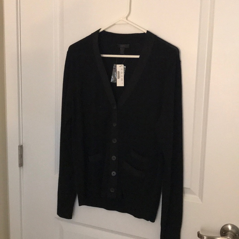 Black Jcrew V-neck cardigan